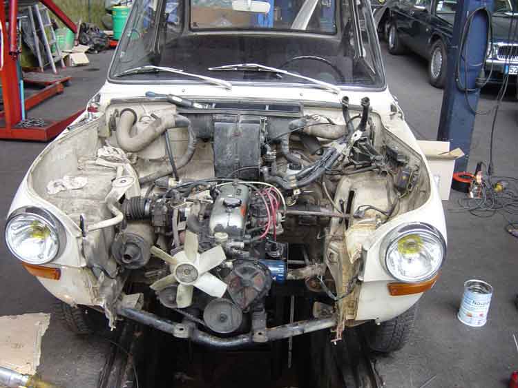 moteur Renault sur la DAF 55